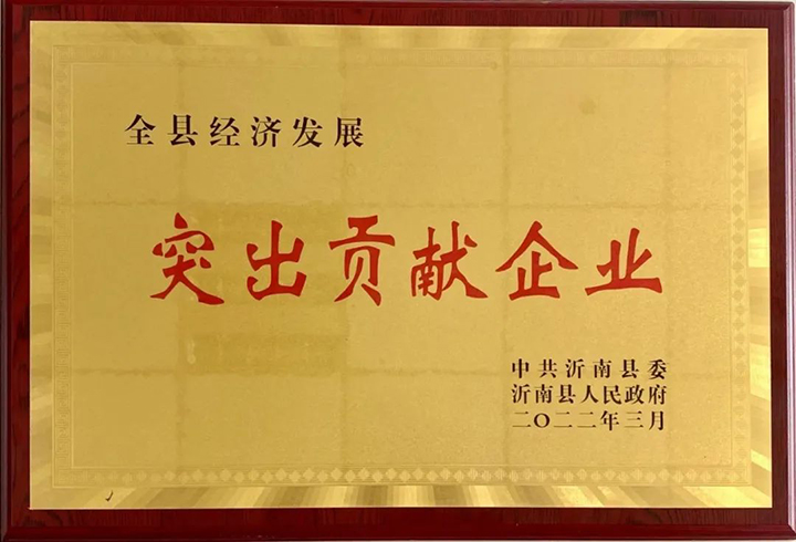 熱烈祝賀東岳機(jī)械被授予2021年沂南縣“突出貢獻(xiàn)企業(yè)”榮譽(yù)稱號(hào) 熱烈祝賀東岳機(jī)械被授予2021年沂南縣“突出貢獻(xiàn)企業(yè)”榮譽(yù)稱號(hào)