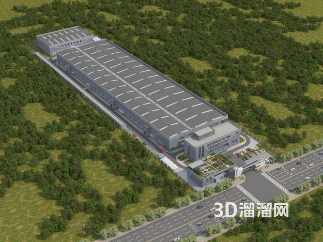 工廠3d模型